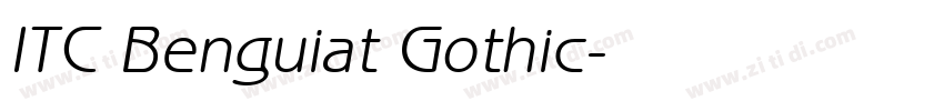 ITC Benguiat Gothic字体转换